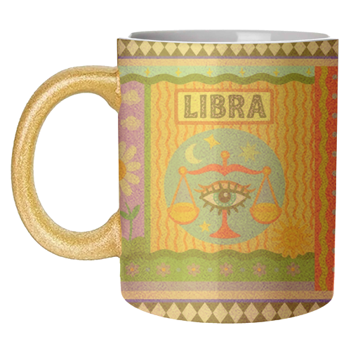 Libra star sign - unique mug by Wallace Elizabeth