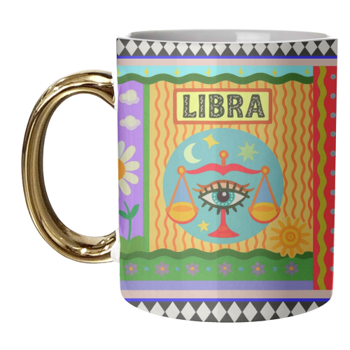 Libra star sign - unique mug by Wallace Elizabeth