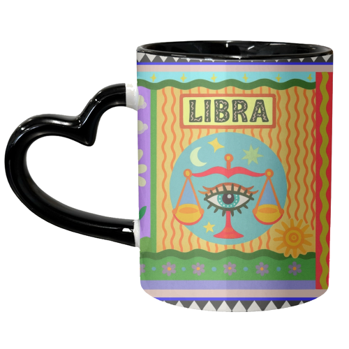 Libra star sign - unique mug by Wallace Elizabeth