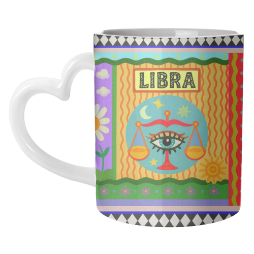 Libra star sign - unique mug by Wallace Elizabeth