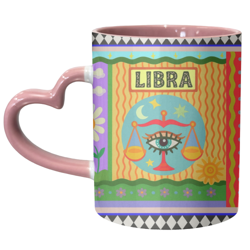 Libra star sign - unique mug by Wallace Elizabeth
