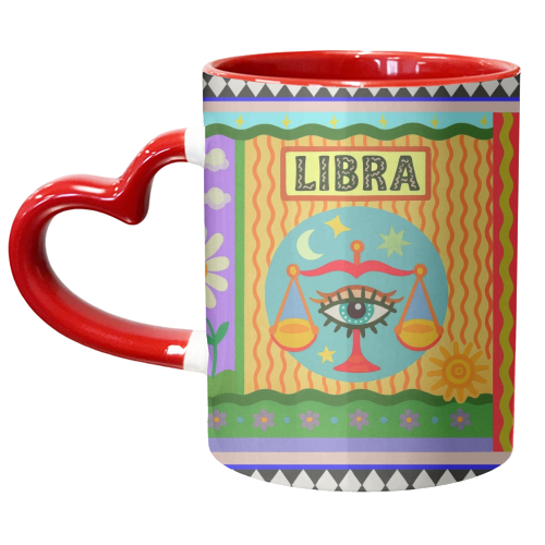 Libra star sign - unique mug by Wallace Elizabeth