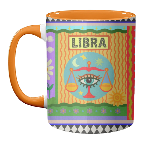 Libra star sign - unique mug by Wallace Elizabeth