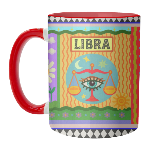 Libra star sign - unique mug by Wallace Elizabeth