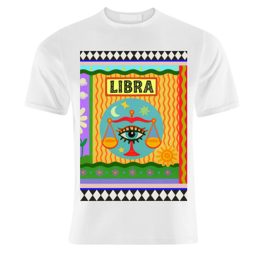 Libra star sign - unique t shirt by Wallace Elizabeth