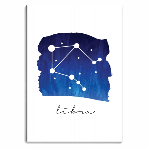Libra Zodiac Constellation - personalised A4, A5, A6 notebook by Toni Scott