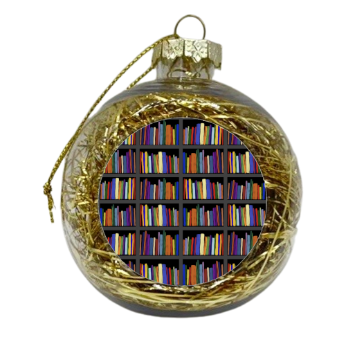 Library - xmas bauble by Sarah Leeves
