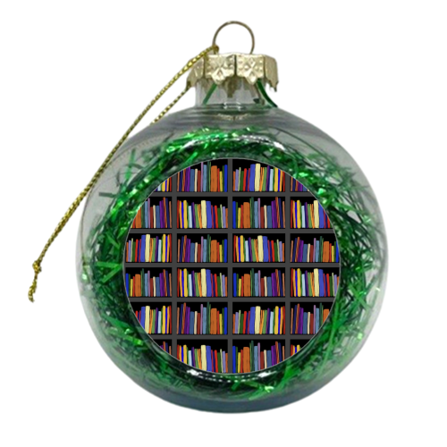 Library - xmas bauble by Sarah Leeves
