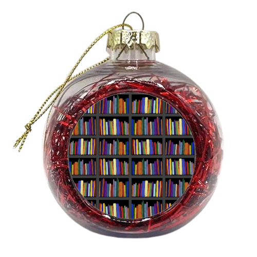 Library - xmas bauble by Sarah Leeves