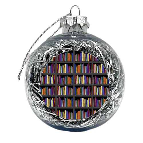 Library - xmas bauble by Sarah Leeves