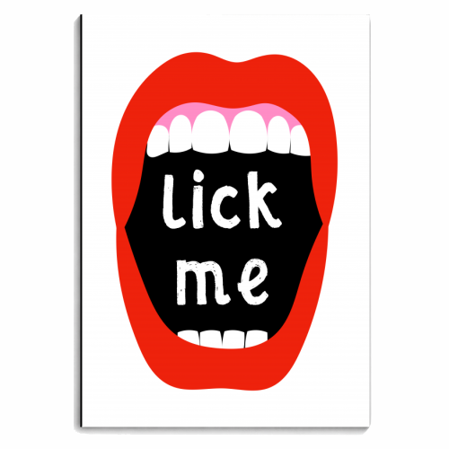 Lick Me - personalised A4, A5, A6 notebook by Adam Regester