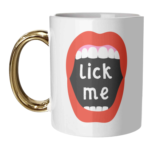 Lick Me - unique mug by Adam Regester
