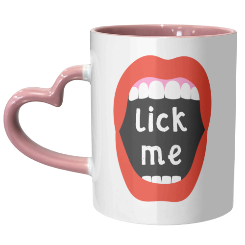 Lick Me - unique mug by Adam Regester