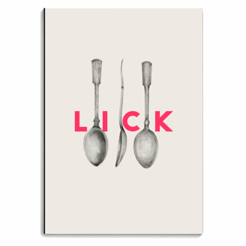 Lick The Spoon - personalised A4, A5, A6 notebook by The 13 Prints