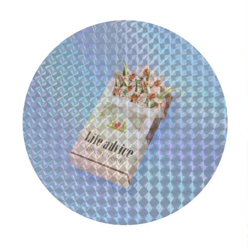 Life Advice - Circle Sticker by OhMC! Designs