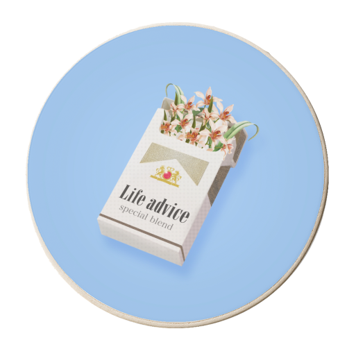 Life Advice - personalised beer coaster by OhMC! Designs