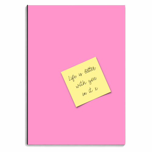 Life Is Better With You In It - personalised A4, A5, A6 notebook by Adam Regester