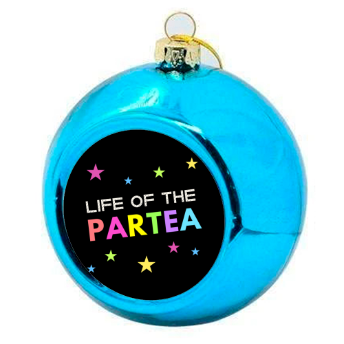 Life of the Partea - colourful christmas bauble by Nida Designs