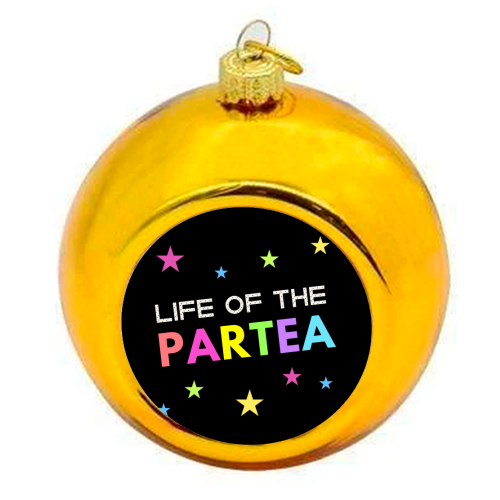 Life of the Partea - colourful christmas bauble by Nida Designs