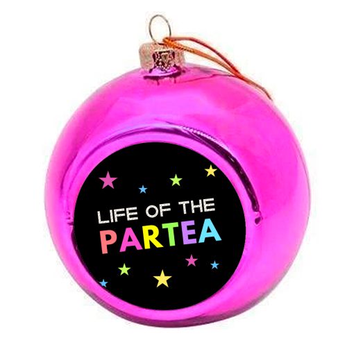 Life of the Partea - colourful christmas bauble by Nida Designs