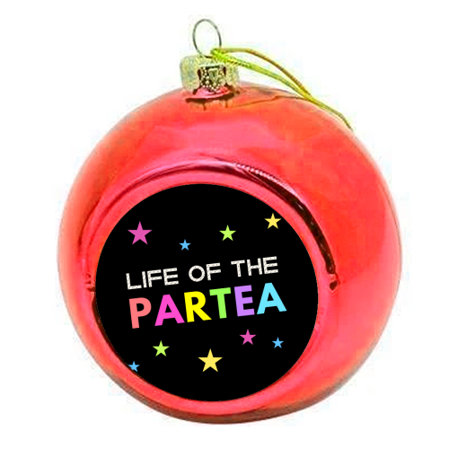 Life of the Partea - colourful christmas bauble by Nida Designs