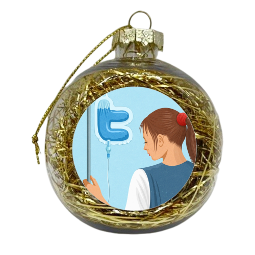 life support - xmas bauble by John Holcroft