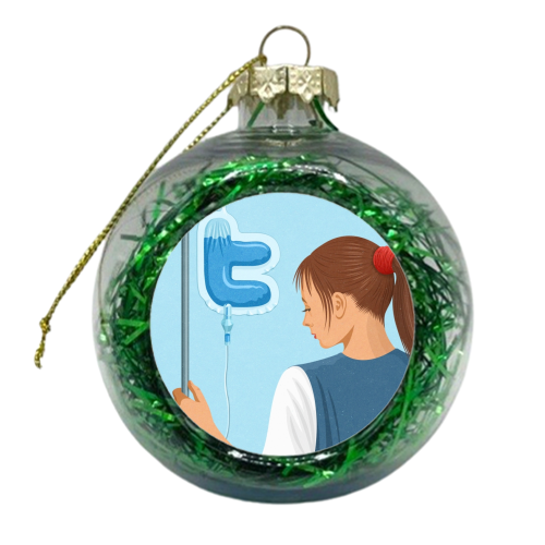 life support - xmas bauble by John Holcroft