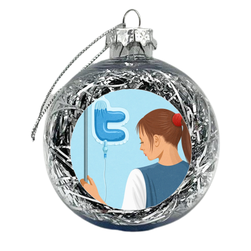 life support - xmas bauble by John Holcroft