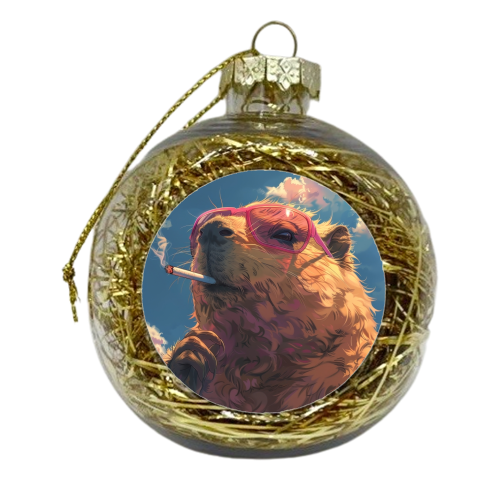 Лife through pink-colored glasses - xmas bauble by DejaReve