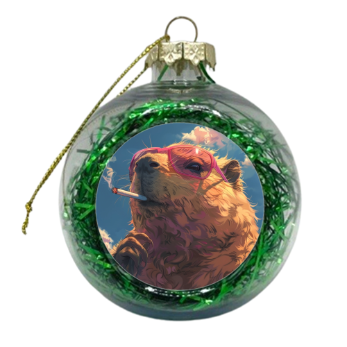 Лife through pink-colored glasses - xmas bauble by DejaReve