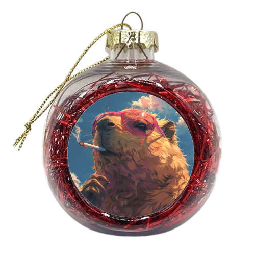 Лife through pink-colored glasses - xmas bauble by DejaReve