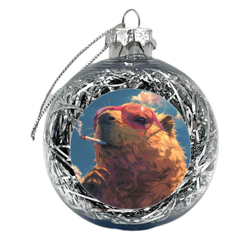 Лife through pink-colored glasses - xmas bauble by DejaReve