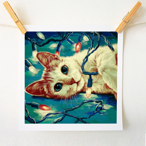 Light my festive mood - A1 - A4 art print by DejaReve