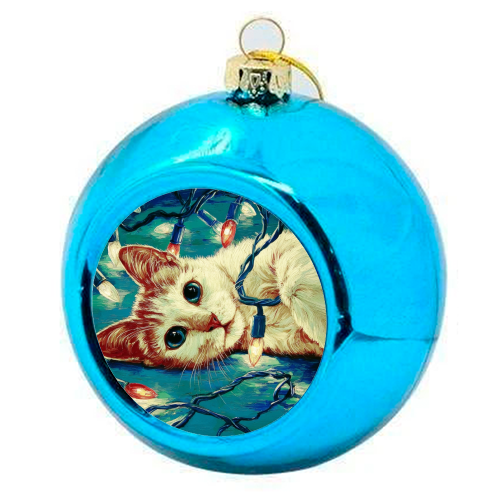 Light my festive mood - colourful christmas bauble by DejaReve