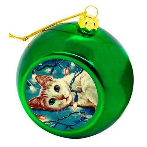 Light my festive mood - colourful christmas bauble by DejaReve