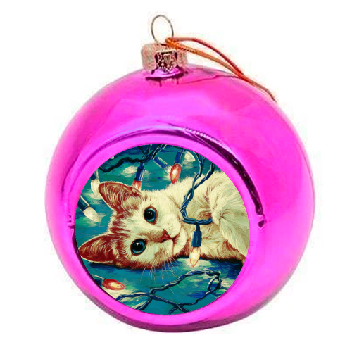 Light my festive mood - colourful christmas bauble by DejaReve