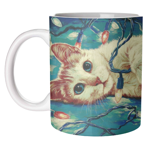 Light my festive mood - unique mug by DejaReve