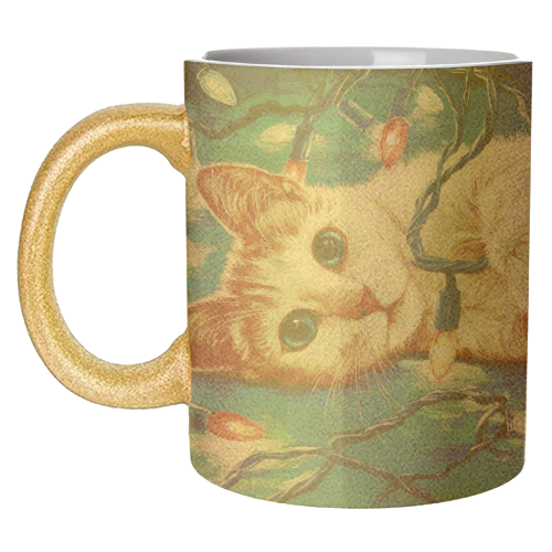 Light my festive mood - unique mug by DejaReve