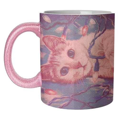 Light my festive mood - unique mug by DejaReve