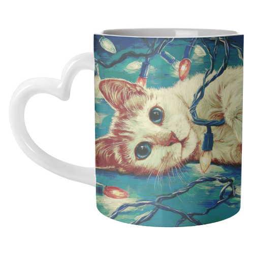 Light my festive mood - unique mug by DejaReve