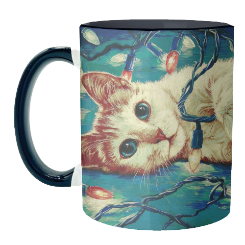 Light my festive mood - unique mug by DejaReve
