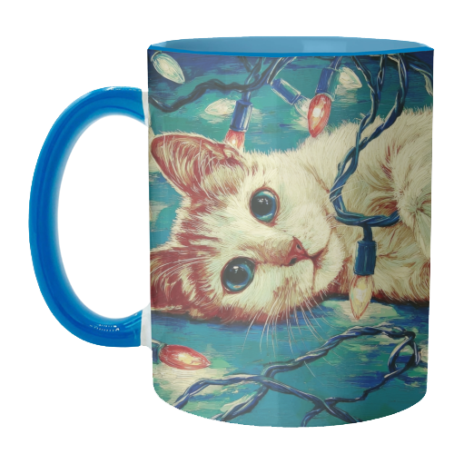 Light my festive mood - unique mug by DejaReve