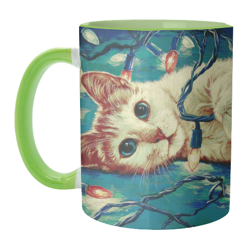 Light my festive mood - unique mug by DejaReve