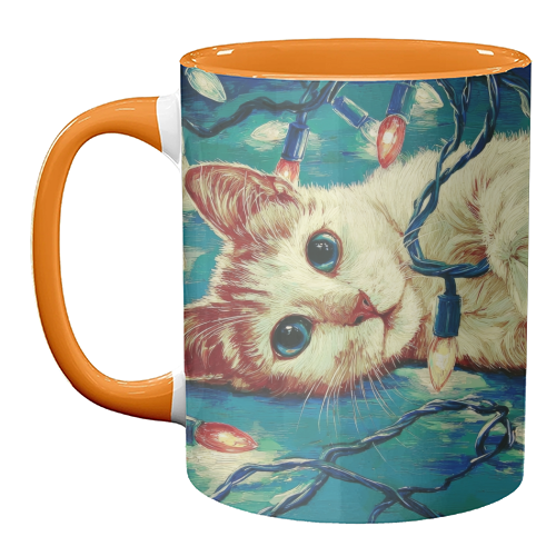 Light my festive mood - unique mug by DejaReve