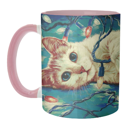 Light my festive mood - unique mug by DejaReve