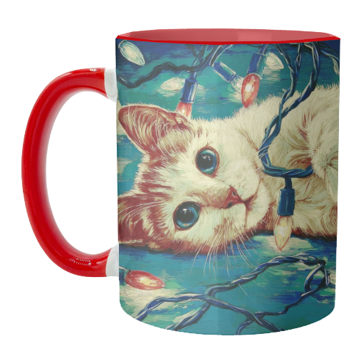 Light my festive mood - unique mug by DejaReve