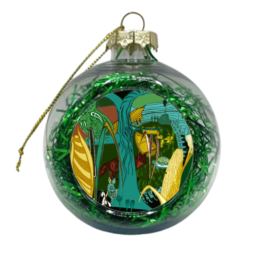 Light of the moon - xmas bauble by Minnie Lafane