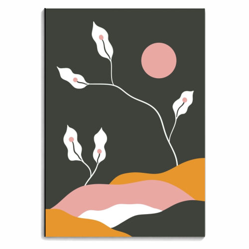 Lilies Under the Pink Moon - personalised A4, A5, A6 notebook by Meryn Design