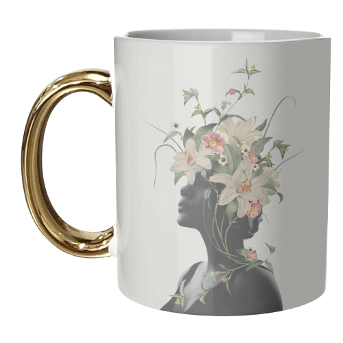 Lily Flower - unique mug by Frida Floral Studio