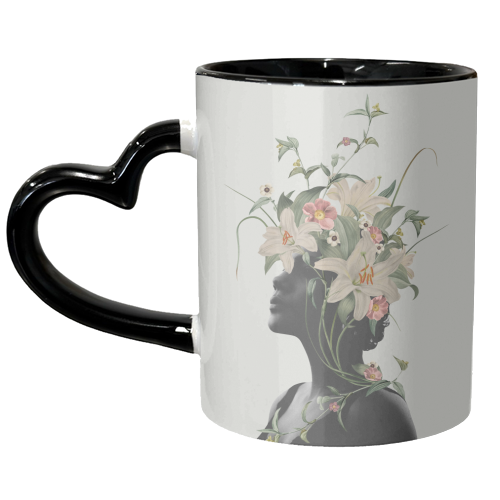 Lily Flower - unique mug by Frida Floral Studio